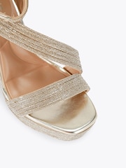 Carvela Gold Gala Platform Jewel Sandals - Image 5 of 5