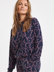 Simply Be Red Pretty Secrets Pointelle Knit Crew Neck Pyjamas Set - Image 4 of 4