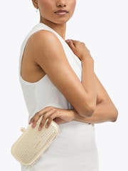 Carvela Gold Cecilia Hard Clutch Bag - Image 5 of 5