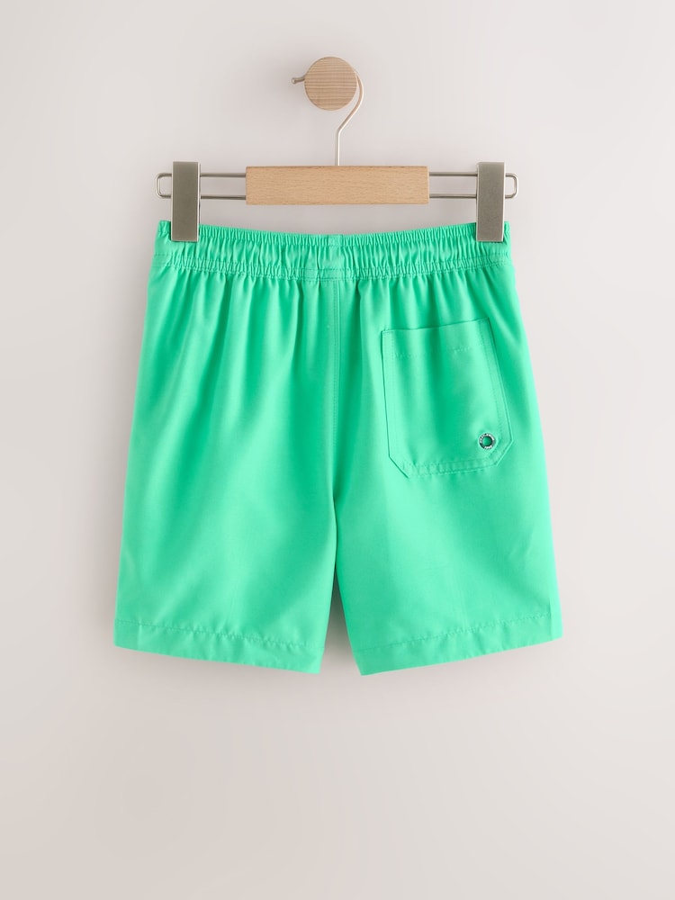 Green Side Stripe Swim Shorts (3-16yrs) - Image 2 of 4 Green Side Stripe Swim Shorts (3-16yrs) - Image 2 of 4