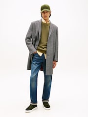 Tommy Hilfiger Green Debossed Logo Suede Court Trainers - Image 1 of 7