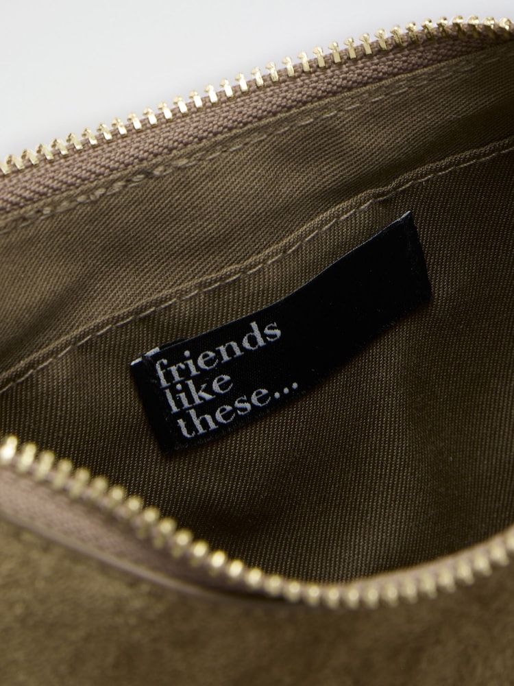 Friends Like These Khaki Green Fringe Tassel Studded Shoulder Bag - Image 9 of 9 Friends Like These Khaki Green Fringe Tassel Studded Shoulder Bag - Image 9 of 9