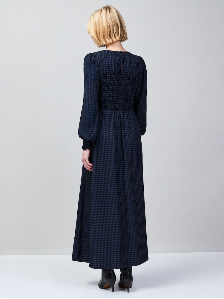 Ro&Zo Check Shirred Bodice Dress - Kuva 2 / 6