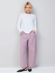 Ro&Zo Pink Petite Barrel Leg Jeans - Image 1 of 5
