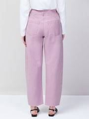 Ro&Zo Pink Petite Barrel Leg Jeans - Image 3 of 5