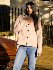 Ro&Zo Natural Wool Blend Double Faced Jacket - Image 1 of 7