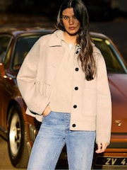 Ro&Zo Natural Wool Blend Double Faced Jacket - Image 3 of 7