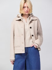 Ro&Zo Natural Wool Blend Double Faced Jacket - Image 5 of 7