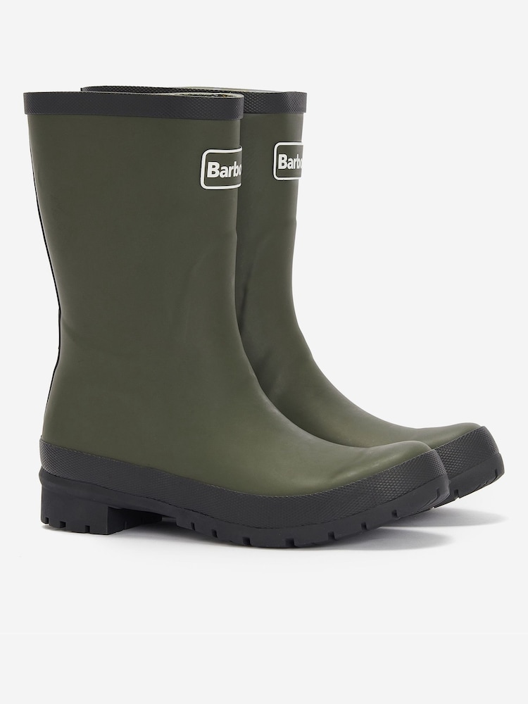 Barbour® Jet Black Banbury Mid Wellies - Image 2 of 5 Barbour® Jet Black Banbury Mid Wellies - Image 2 of 5