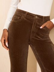 Friends Like These Chocolate Brown Bootcut Corduroy Trousers - Image 2 of 4