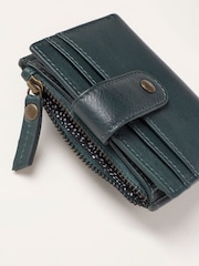 FatFace Teal Blue Leather Cardholder - Image 3 of 3