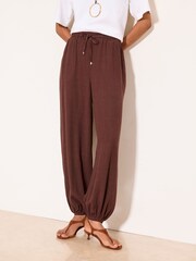 Lipsy Touch of Linen Balloon Leg Trousers - 图片2 / 5