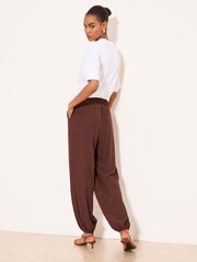 Lipsy Touch of Linen Balloon Leg Trousers - 图片5 / 5