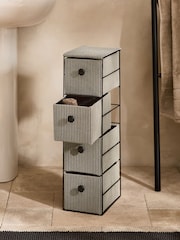 Monochrome Woven Slim Storage Drawers - Image 2 of 5