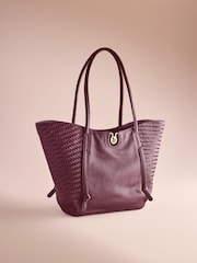 Burgundijas sarkanā rafija - B by Ted Baker iepirkumu soma - Attēls 1 no 5