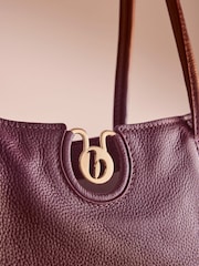 Burgundijas sarkanā rafija - B by Ted Baker iepirkumu soma - Attēls 3 no 5