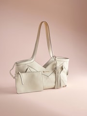 B by Ted Baker Leather Large Weave Shoulder Bag - Image 1 of 5