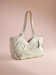 B by Ted Baker Leather Large Weave Shoulder Bag - Image 2 of 5