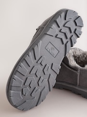 Grey Suede Mini Boot Slippers - Image 4 of 6