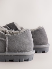 Grey Suede Mini Boot Slippers - Image 6 of 6