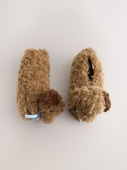 Tan Brown Mini Boot Slippers - Image 3 of 8