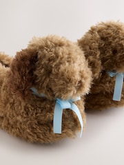 Tan Brown Mini Boot Slippers - Image 6 of 8