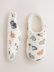 Cream Mule Slippers - Image 1 of 5