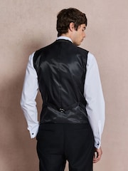Black/Gold Paisley Cotton Velvet Waistcoat - Image 4 of 10