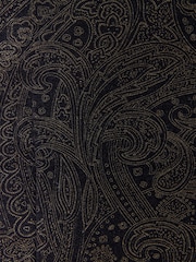 Black/Gold Paisley Cotton Velvet Waistcoat - Image 8 of 10