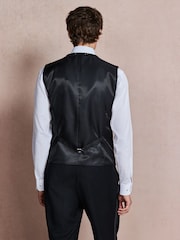 Black Sequin Cotton Velvet Waistcoat - Image 4 of 9