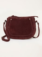 FatFace Slouchy Suede Saddle Crossbody Bag - Εικόνα 1 από 5