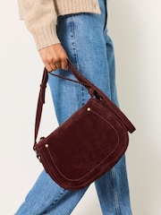 FatFace Slouchy Suede Saddle Crossbody Bag - Εικόνα 4 από 5