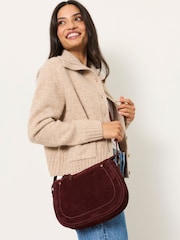 FatFace Slouchy Suede Saddle Crossbody Bag - Εικόνα 5 από 5