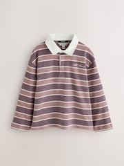 smALLSAINTS Multi Script Logo Stripe Collared Rugby Shirt - Image 5 of 8