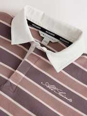 smALLSAINTS Multi Script Logo Stripe Collared Rugby Shirt - Image 7 of 8