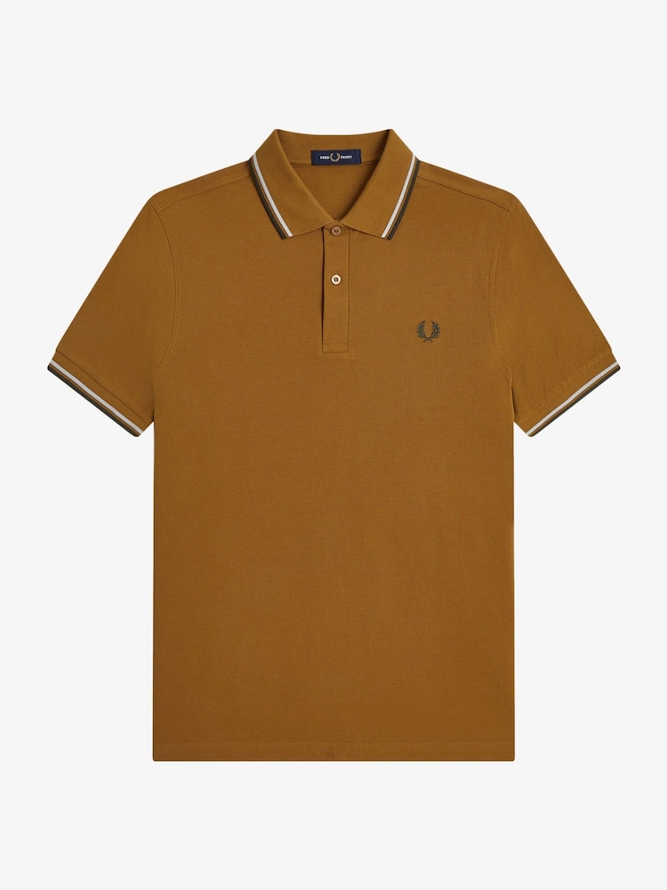 Fred Perry Orange Twin Tipped Fred Perry Shirt - Image 1 of 1