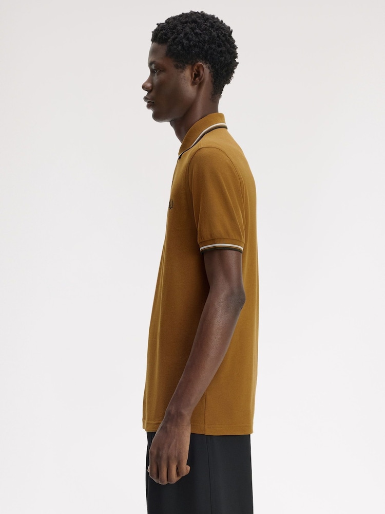 Bež-braon Braun - Polo majica sa kratkim rukavom Fred Perry - Slika 2 od 5