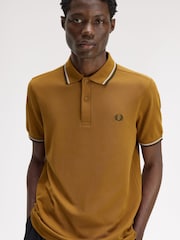 Bež-braon Braun - Polo majica sa kratkim rukavom Fred Perry - Slika 3 od 5