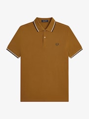 Bež-braon Braun - Polo majica sa kratkim rukavom Fred Perry - Slika 4 od 5
