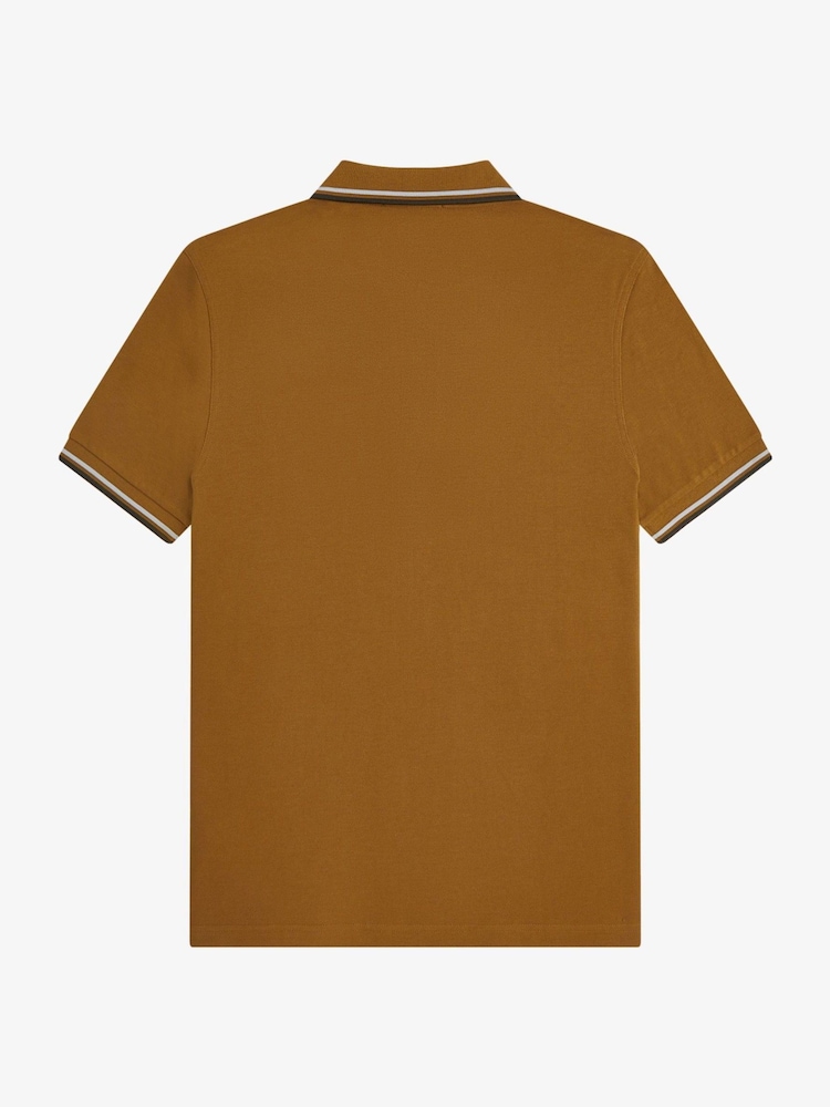 Bež-braon Braun - Polo majica sa kratkim rukavom Fred Perry - Slika 5 od 5