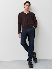 Fred Perry Brown Classic Cardigan - Image 2 of 6