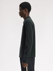 Fred Perry Green Knitted Overshirt - Image 2 of 5