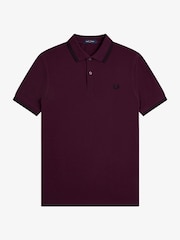 Fred Perry Purple Tipped Short Sleeve Polo Shirt - Image 1 of 5