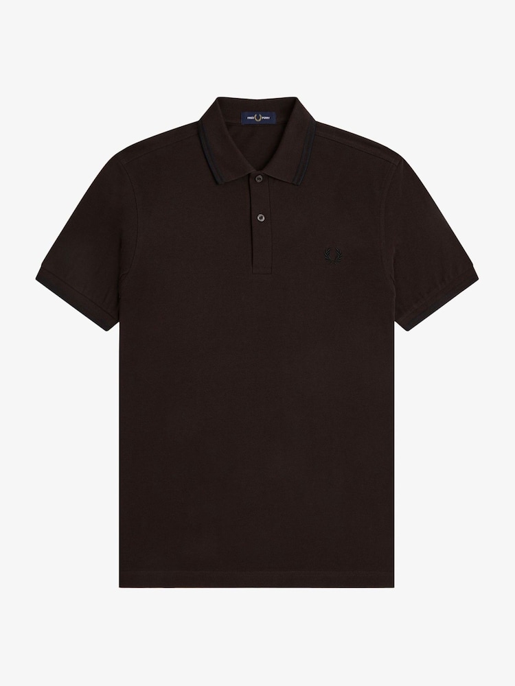Fred Perry Brown Twin Tipped  Polo Shirts - Image 1 of 1