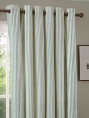 Yard Hebden Striped Cotton Blackout Eyelet Curtain - Imagen 5 de 6