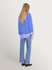 ANINE BING Blue Lee Blue Badge Jumper - Image 2 of 5