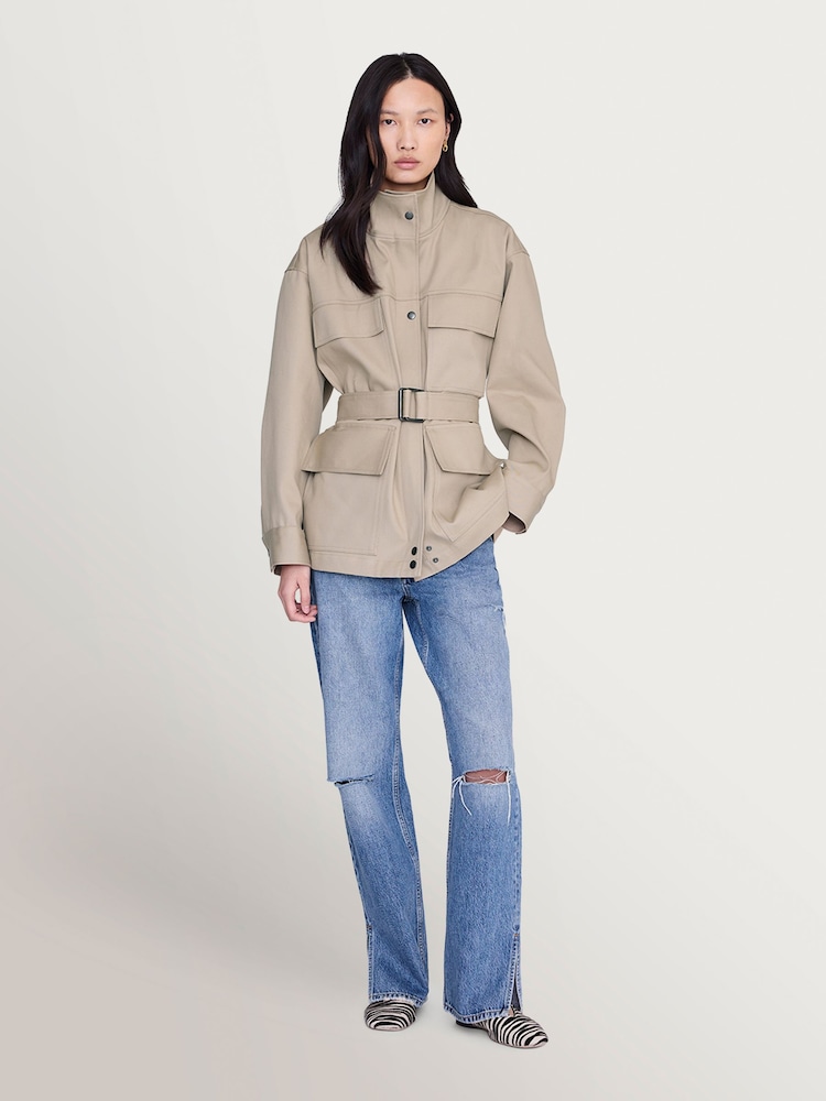 ANINE BING Cream Odin Jacket - Image 1 of 4