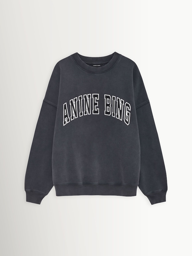 ANINE BING Black Miles Sweat Top - Image 3 of 3 ANINE BING Black Miles Sweat Top - Image 3 of 3