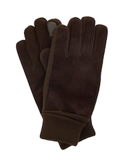 Barbour® Brown Magnus Cord Gloves - Image 2 of 5