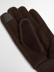 Barbour® Brown Magnus Cord Gloves - Image 3 of 5
